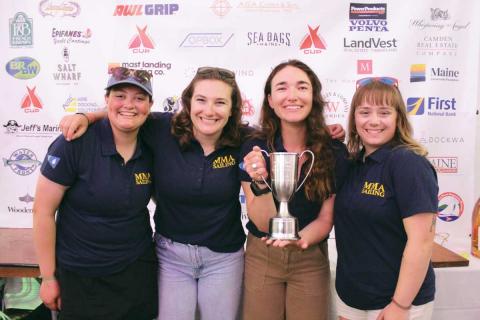 Maine Maritime Women Sailors Take Home the Hardware