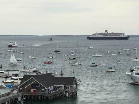 Huge ocean liner makes a stop in Rockland, Maine