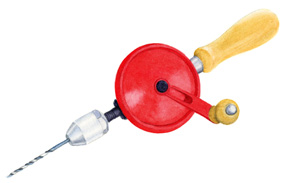 Hand drill illustration