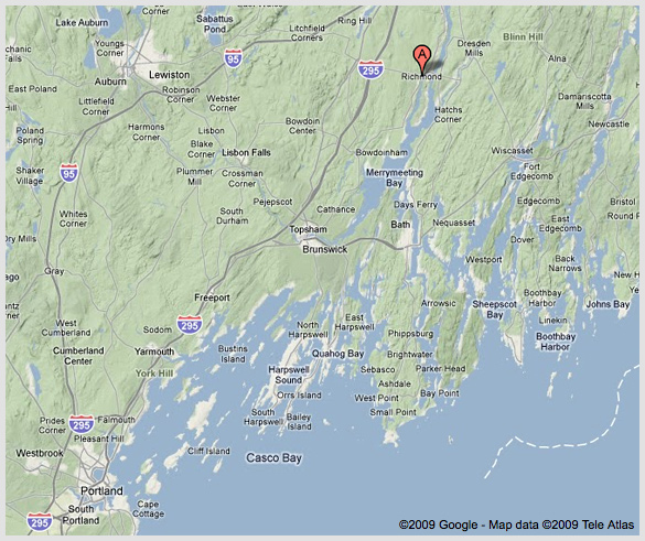 Maine Coast Map